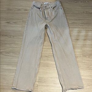 Abercrombie & Fitch The ‘90s Relaxed Jean High Rise Tan